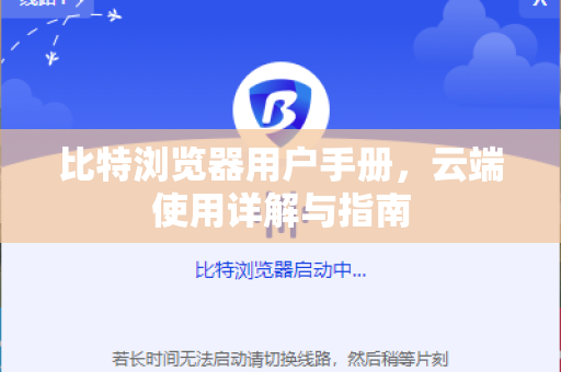 比特浏览器用户手册，云端使用详解与指南