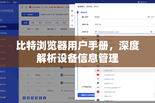 比特浏览器用户手册，深度解析设备信息管理