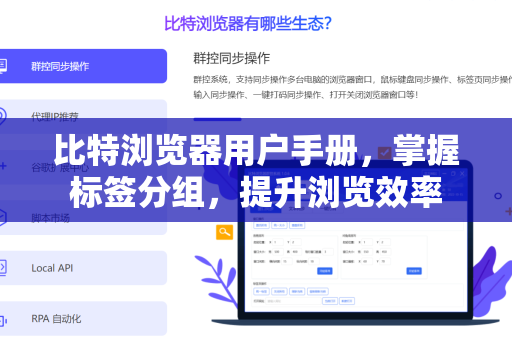 比特浏览器用户手册，掌握标签分组，提升浏览效率