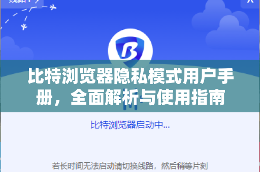 比特浏览器隐私模式用户手册，全面解析与使用指南
