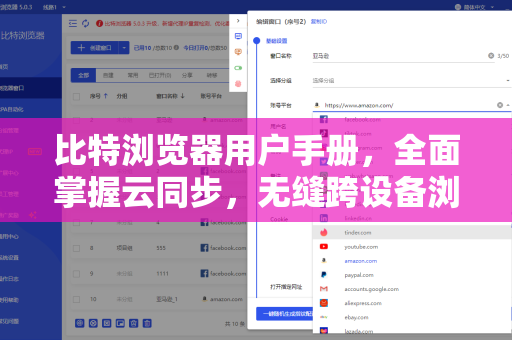 比特浏览器用户手册，全面掌握云同步，无缝跨设备浏览